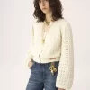 Cardigan girocollo in maglia di lana e cashmere Cardigan girocollo in maglia di lana e cashmere