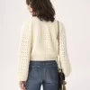Cardigan girocollo in maglia di lana e cashmere Cardigan girocollo in maglia di lana e cashmere