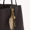 Ciondolo per borsa Chloé Symbols in ottone e montone