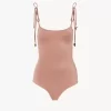 Costume intero con spalline annodate Costume intero con spalline annodate