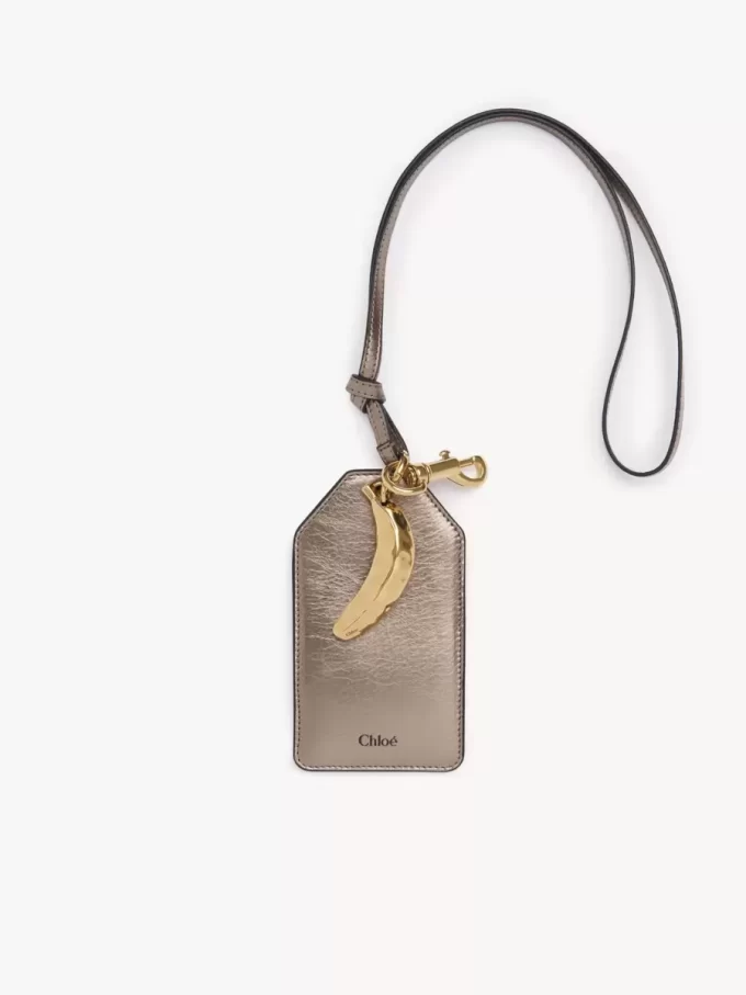 Etichetta Chloé Symbols Banana in pelle metallizzata Etichetta Chloé Symbols Banana in pelle metallizzata
