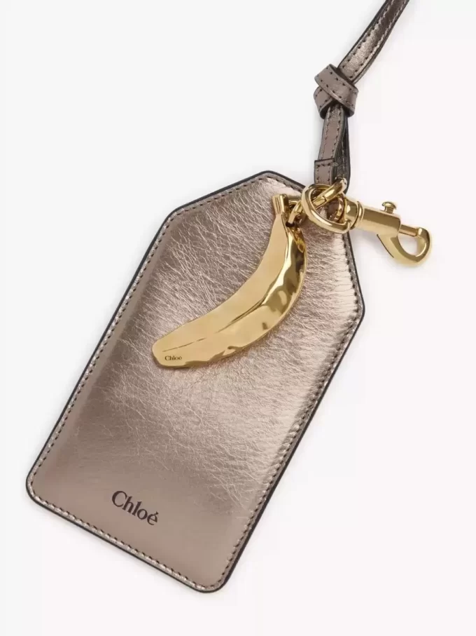 Etichetta Chloé Symbols Banana in pelle metallizzata Etichetta Chloé Symbols Banana in pelle metallizzata
