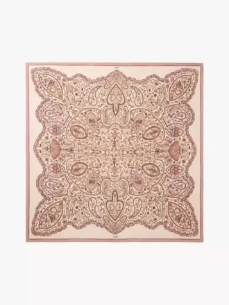 Foulard quadrato Chloé Paisley in twill di seta Foulard quadrato Chloé Paisley in twill di seta