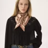 Foulard quadrato Chloé Paisley in twill di seta Foulard quadrato Chloé Paisley in twill di seta