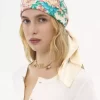Foulard quadrato Chloé Peonies in twill di seta Foulard quadrato Chloé Peonies in twill di seta