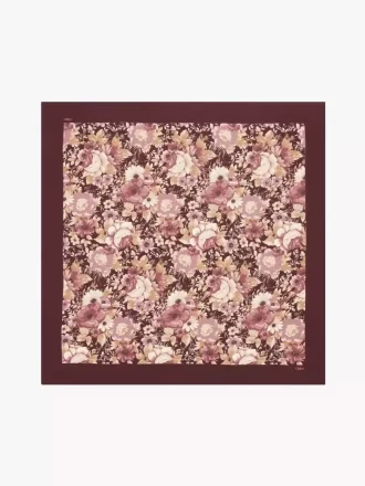 Foulard quadrato Chloé Roses in twill di seta Foulard quadrato Chloé Roses in twill di seta