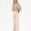 Giacca boule arricciata in gabardine di cotone Giacca boule arricciata in gabardine di cotone