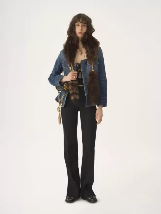 Giacca da equitazione peplo in denim Giacca da equitazione peplo in denim