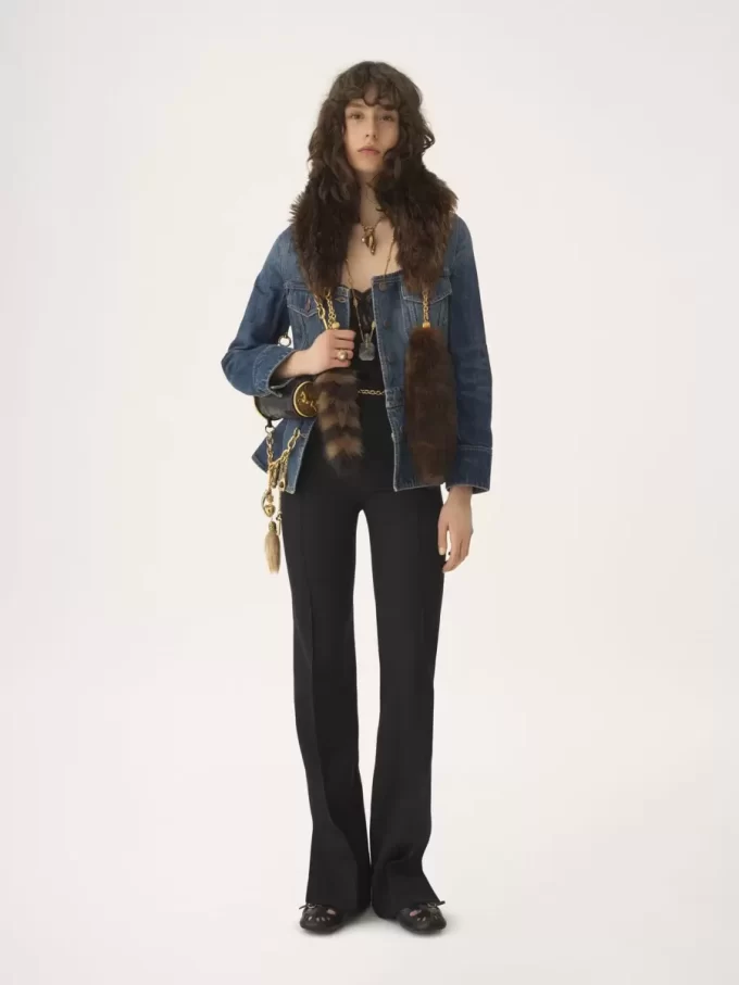 Giacca da equitazione peplo in denim Giacca da equitazione peplo in denim
