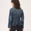 Giacca da equitazione peplo in denim Giacca da equitazione peplo in denim