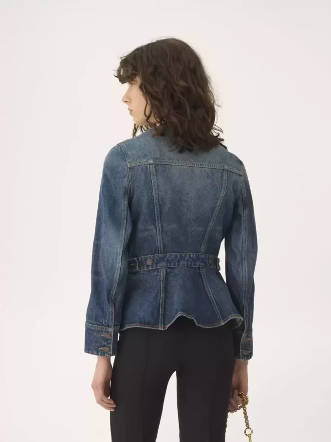 Giacca da equitazione peplo in denim Giacca da equitazione peplo in denim