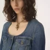 Giacca da equitazione peplo in denim Giacca da equitazione peplo in denim