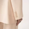 Giacca monopetto sartoriale in gabardine di lana Giacca monopetto sartoriale in gabardine di lana
