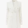 Giacca sartoriale doppiopetto in misto cotone Giacca sartoriale doppiopetto in misto cotone