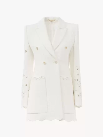 Giacca sartoriale doppiopetto in misto cotone Giacca sartoriale doppiopetto in misto cotone