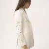 Giacca sartoriale doppiopetto in misto cotone Giacca sartoriale doppiopetto in misto cotone