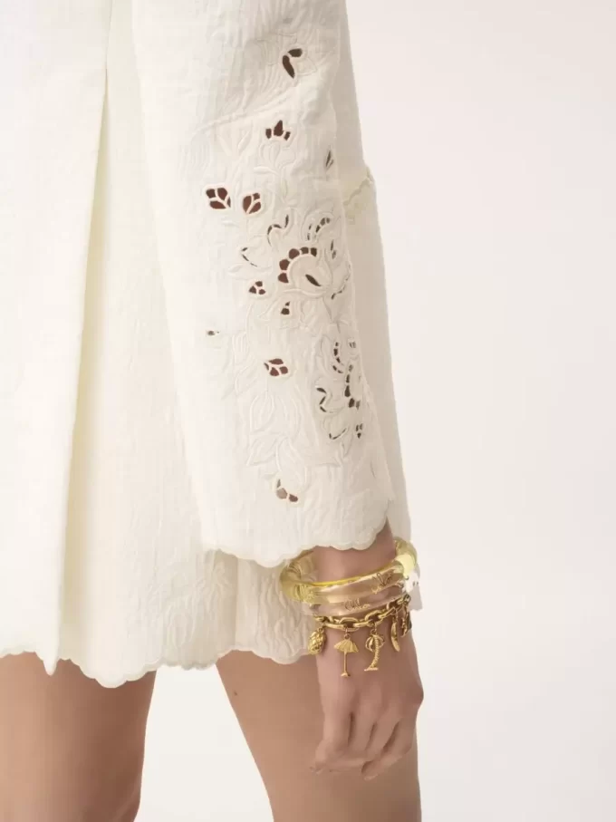 Giacca sartoriale doppiopetto in misto cotone Giacca sartoriale doppiopetto in misto cotone