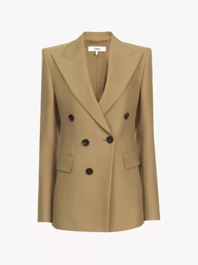 Giacca sartoriale in lana grain de poudre Giacca sartoriale in lana grain de poudre