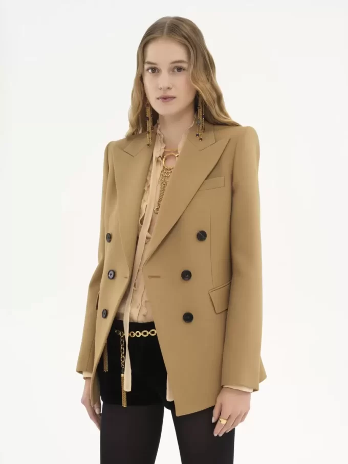 Giacca sartoriale in lana grain de poudre Giacca sartoriale in lana grain de poudre