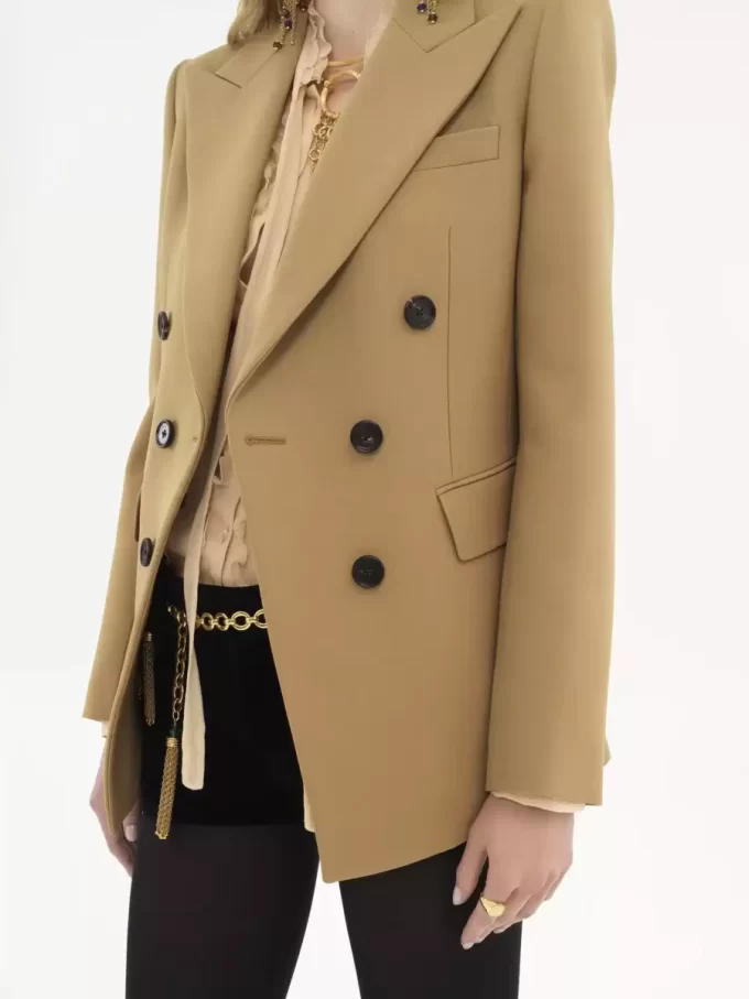 Giacca sartoriale in lana grain de poudre Giacca sartoriale in lana grain de poudre