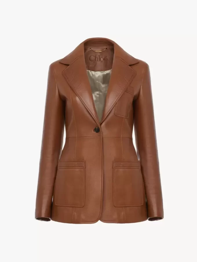 Giacca sartoriale in pelle Giacca sartoriale in pelle