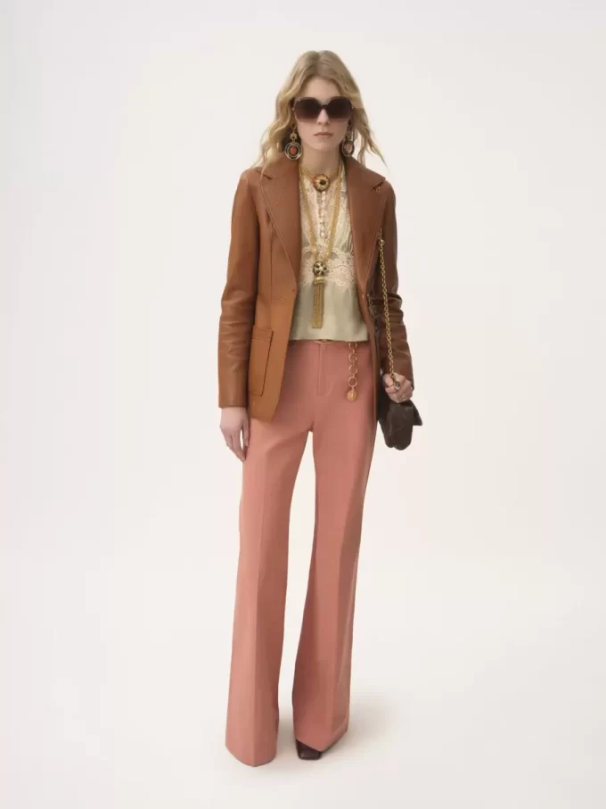 Giacca sartoriale in pelle Giacca sartoriale in pelle