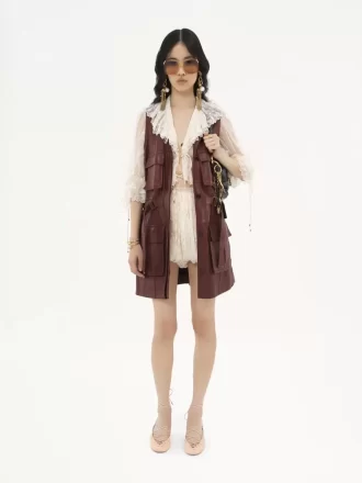 Gilet utilitario in pelle Gilet utilitario in pelle
