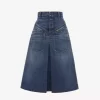 Gonna al ginocchio in denim Gonna al ginocchio in denim