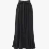 Gonna midi arricciata in jacquard di seta Gonna midi arricciata in jacquard di seta