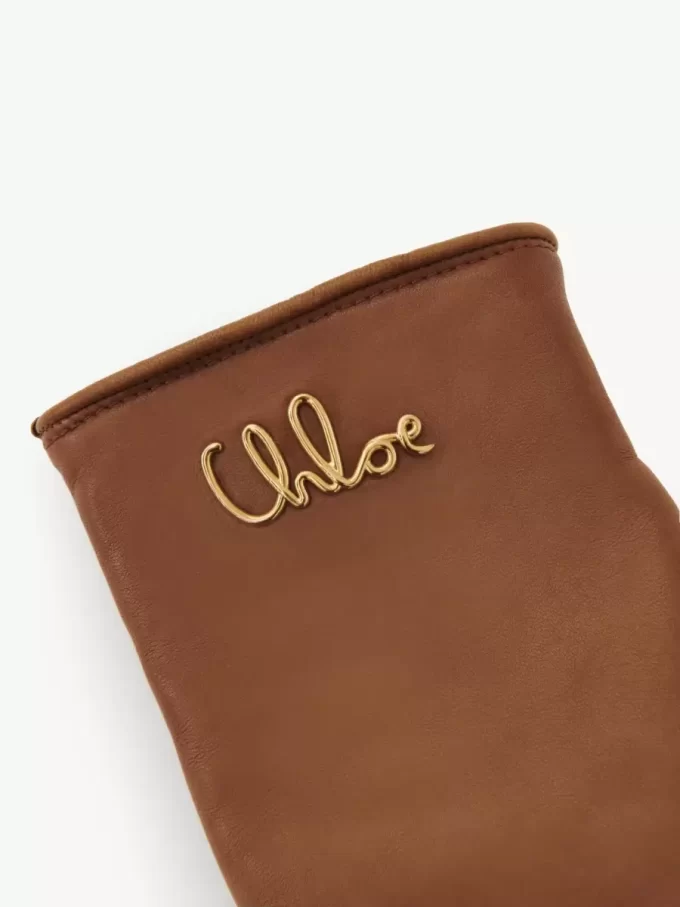 I guanti Chloé Iconic in pelle I guanti Chloé Iconic in pelle