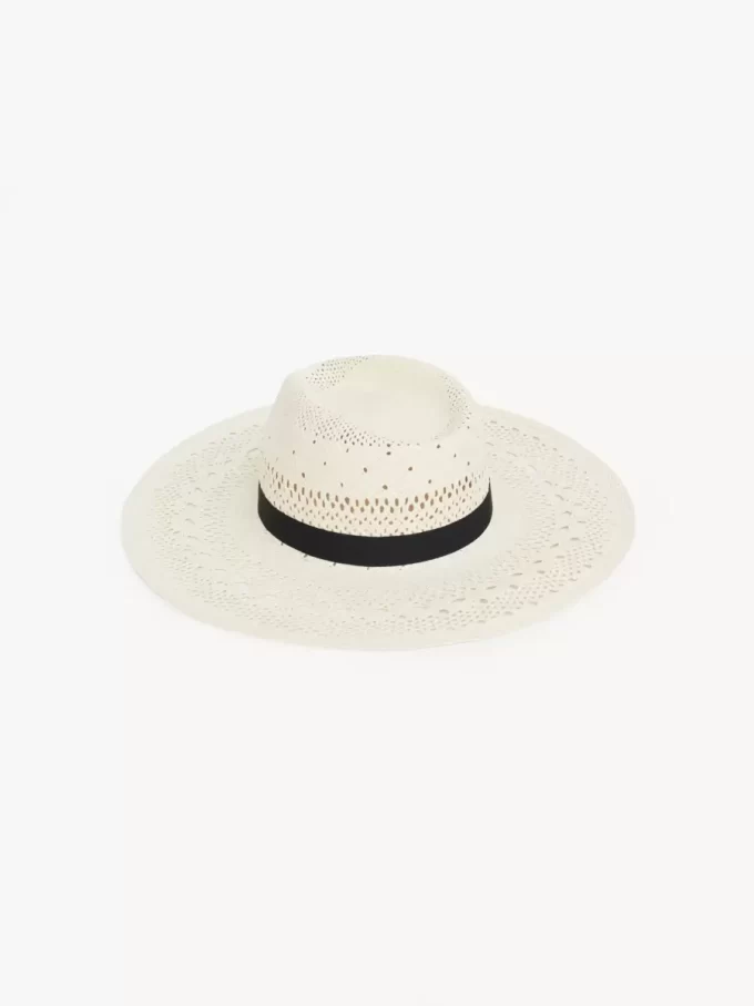 Il cappello Panama Chloé in paglia di palma Il cappello Panama Chloé in paglia di palma