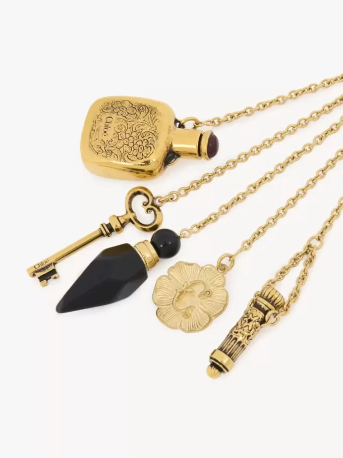 Il ciondolo Château Treasures in ottone e resina