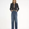 Jeans a gamba larga in denim Jeans a gamba larga in denim