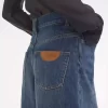 Jeans a gamba larga in denim Jeans a gamba larga in denim
