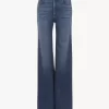 Jeans a zampa a vita alta in denim Jeans a zampa a vita alta in denim