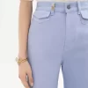 Jeans a zampa a vita alta in denim Jeans a zampa a vita alta in denim