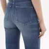 Jeans a zampa a vita alta in denim Jeans a zampa a vita alta in denim