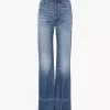 Jeans bootcut a vita alta in denim Jeans bootcut a vita alta in denim