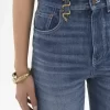 Jeans bootcut a vita alta in denim Jeans bootcut a vita alta in denim