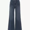 Jeans bootcut corti in denim Jeans bootcut corti in denim
