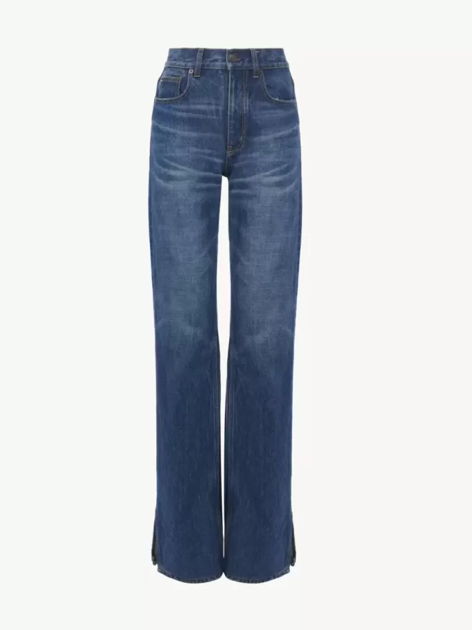 Jeans dritti in denim Jeans dritti in denim