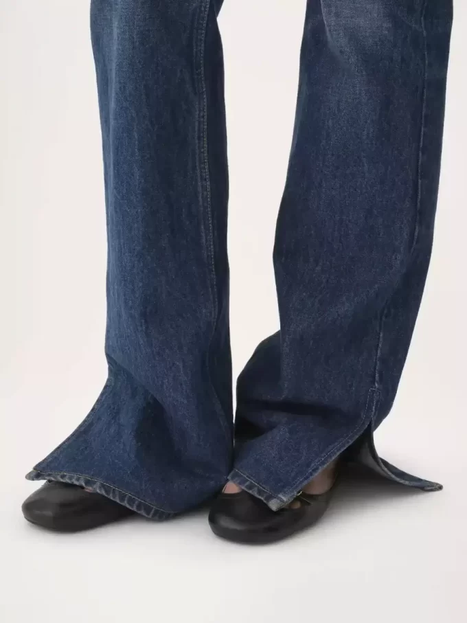Jeans dritti in denim Jeans dritti in denim