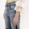 Jeans patchwork svasati in denim Jeans patchwork svasati in denim