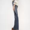 Jeans patchwork svasati in denim Jeans patchwork svasati in denim