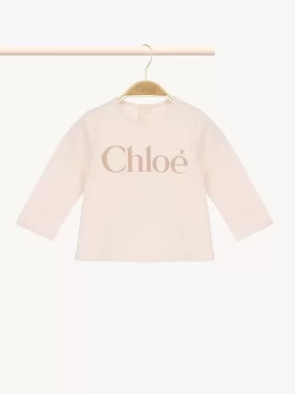 Maglia a maniche lunghe con logo per bambini