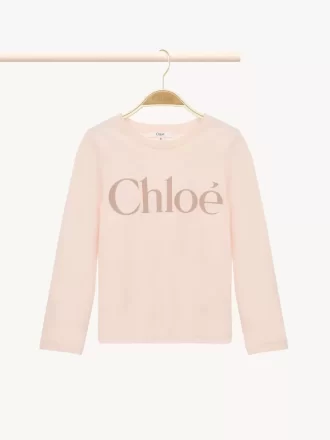 Maglia a maniche lunghe con logo per bambini