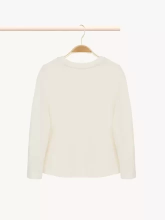Maglia a maniche lunghe con logo per bambini