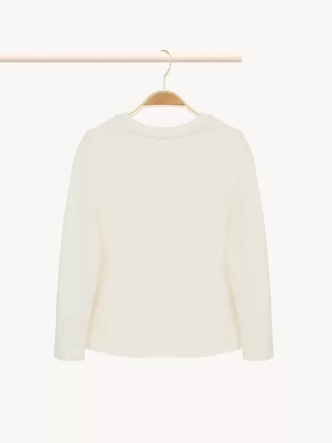 Maglia a maniche lunghe con logo per bambini