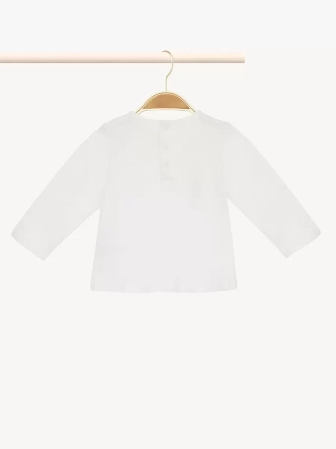 Maglia a maniche lunghe con logo per bambini Maglia a maniche lunghe con logo per bambini