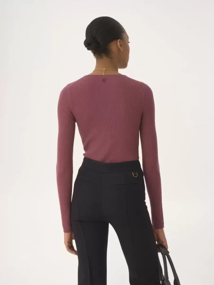 Maglia Henley in maglia di lana merino Maglia Henley in maglia di lana merino